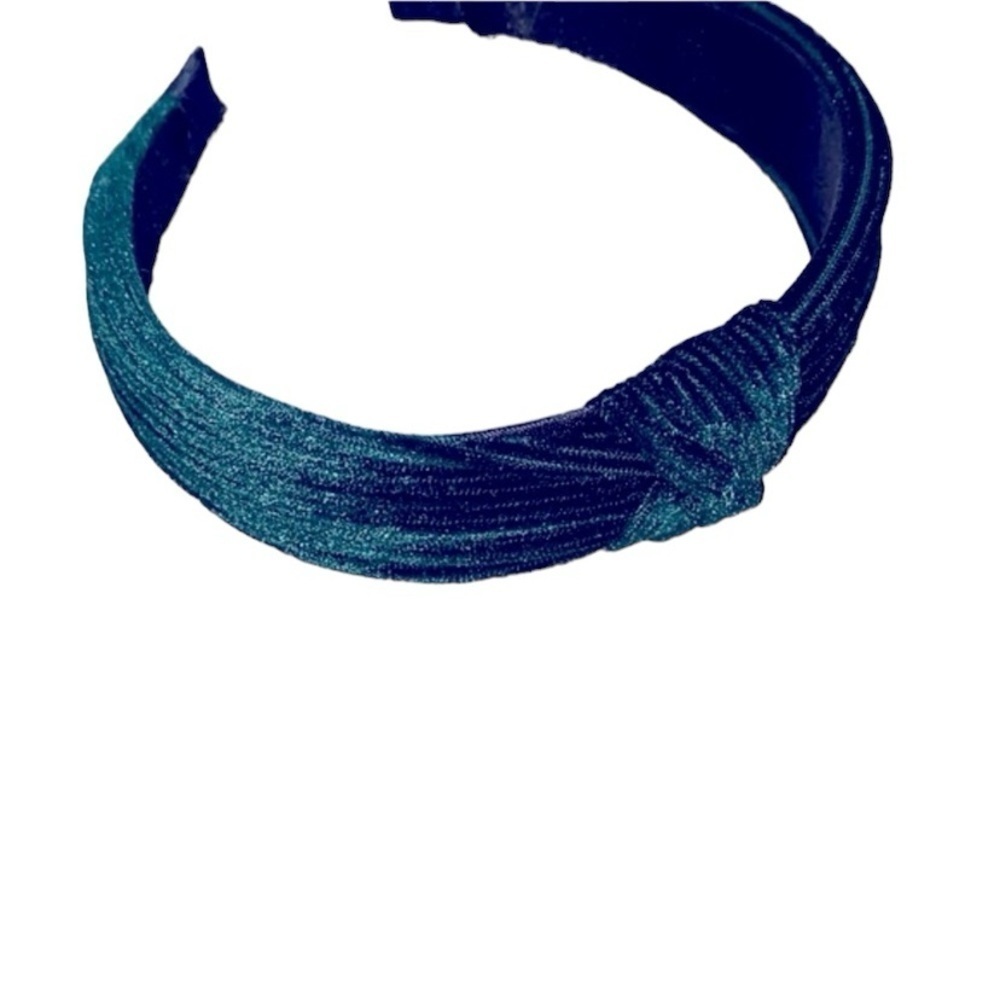 GREEN velvet headband